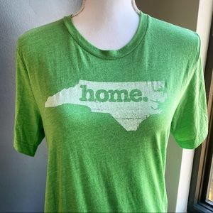 North Carolina Home. State Long Tshirt in Green